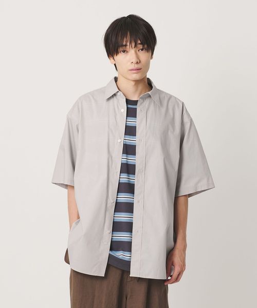 NICE WEATHER/＜NICE WEATHER＞プレーンオーバー ショートスリーブシャツ/シャツ / ブラウス