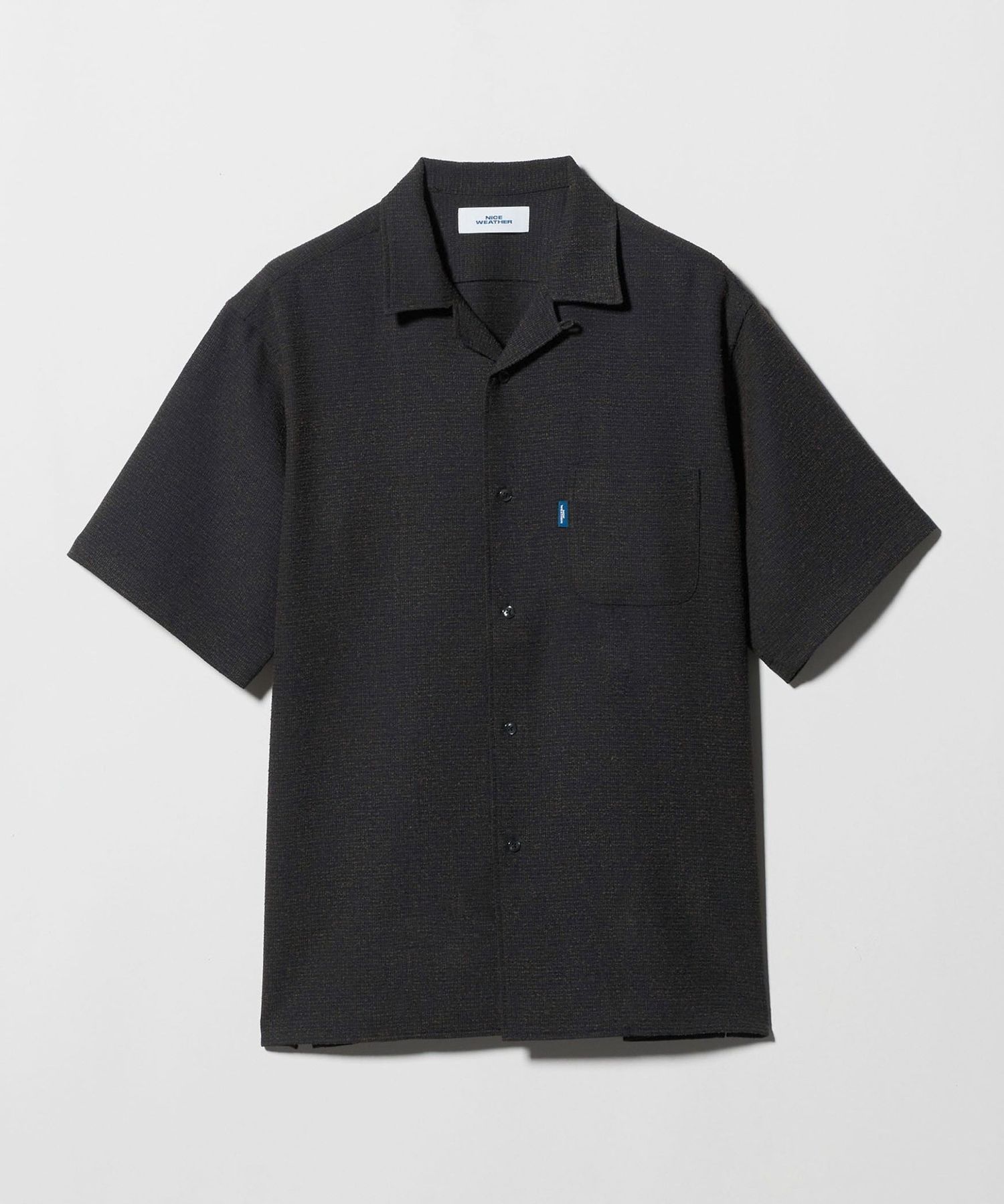 NICE WEATHER＞チェックオーバー ショートスリーブ シャツ