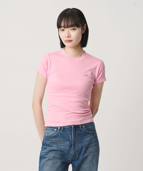 NICE WEATHER/＜NICE WEATHER＞ロゴヘルシー Tシャツ/Tシャツ / カットソー