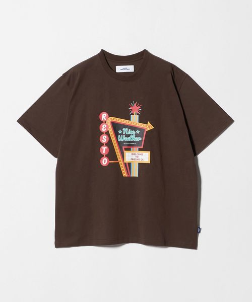 NICE WEATHER/＜NICE WEATHER＞FRESNOプリント Tシャツ/Tシャツ / カットソー