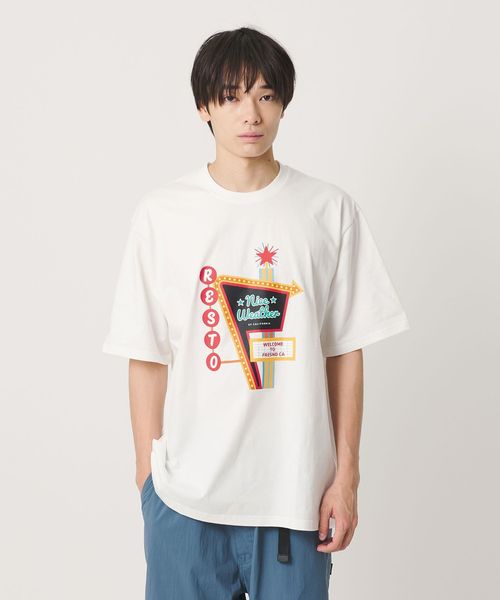 NICE WEATHER/＜NICE WEATHER＞FRESNOプリント Tシャツ/Tシャツ / カットソー