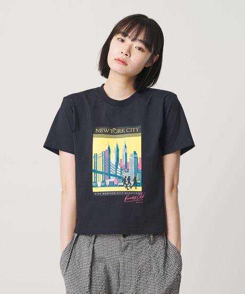 NICE WEATHER/＜NICE WEATHER＞NYCプリント Tシャツ/Tシャツ / カットソー
