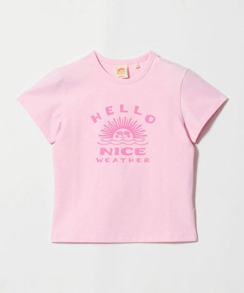 HELLO SUNRISE/【別注】＜HELLO SUNRISE＞ウィメンズ ロゴプリント Tシャツ/Tシャツ / カットソー