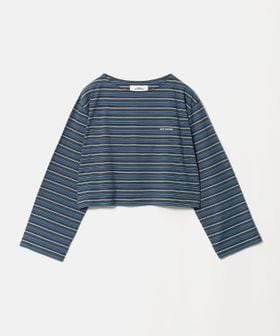 NICE WEATHER/＜NICE WEATHER＞マルチボーダー ショートロングスリーブ Tシャツ/Tシャツ / カットソー