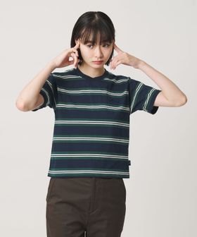 NICE WEATHER/＜NICE WEATHER＞ボーダーショートスリーブ Tシャツ/Tシャツ / カットソー