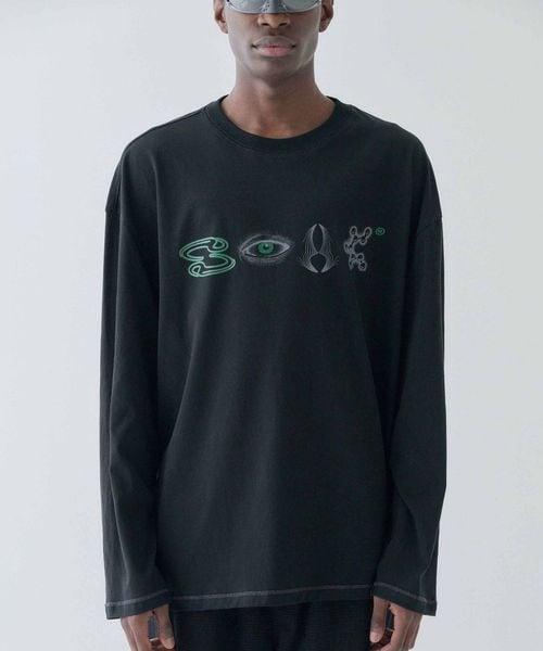 Somewhere Outside/＜SOMEWHERE OUTSIDE＞オールシーイングアイロゴ トップス/Tシャツ / カットソー