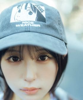 NICE WEATHER/【別注】＜over print × なえなの＞デニムキャップ/COTOH/キャップ
