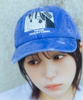 NICE WEATHER/【別注】＜over print × なえなの＞デニムキャップ/COTOH/キャップ