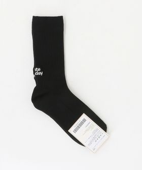 NICE WEATHER/＜I Hate Monday＞バックロゴ リブソックス/ソックス / 靴下