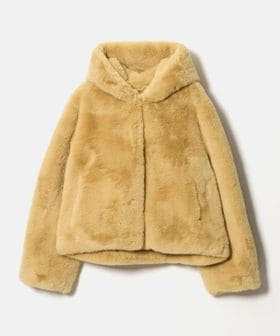 NICE WEATHER/＜HAVELESS＞フーデッド ファーライク ジャケット/その他コート / ブルゾン