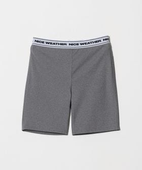 NICE WEATHER/＜NICE WEATHER＞ロゴ バイカーショーツ/グレー/その他パンツ