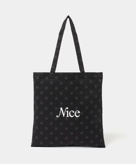 NICE WEATHER/＜NICE WEATHER＞ドット シグネチャーロゴ トートバッグ/トートバッグ