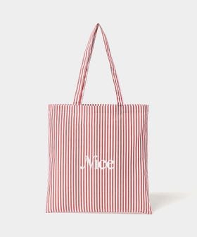 NICE WEATHER/＜NICE WEATHER＞ストライプ シグネチャーロゴ トートバッグ/トートバッグ