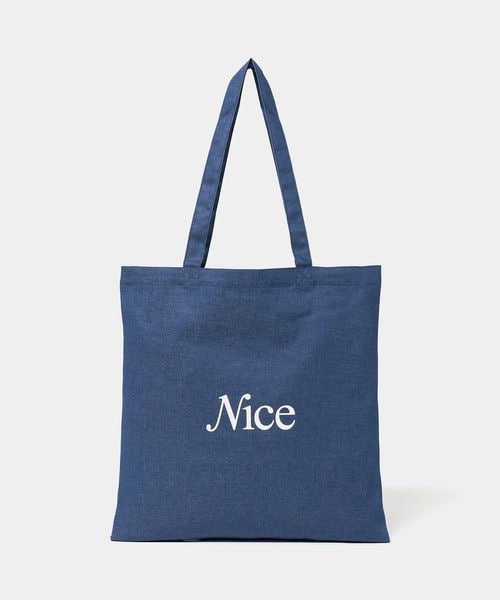 NICE WEATHER/＜NICE WEATHER＞デニム シグネチャーロゴ トートバッグ/トートバッグ