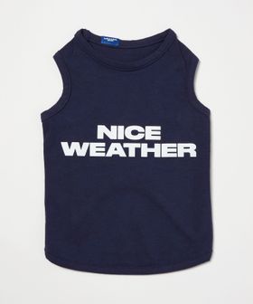 NICE WEATHER/＜NICE WEATHER＞ロゴ ドッグ ノースリーブ Tシャツ/その他