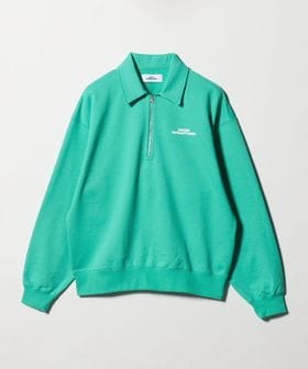 NICE WEATHER/＜NICE WEATHER＞ロゴ スウェットハーフジップ/スウェット / パーカー