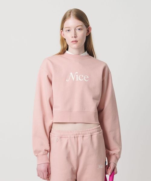 NICE WEATHER/＜NICE WEATHER＞ウィメンズ シグネチャーロゴ クロップド スウェット 2/スウェット / パーカー