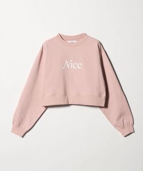 NICE WEATHER/＜NICE WEATHER＞ウィメンズ シグネチャーロゴ クロップド スウェット 2/スウェット / パーカー