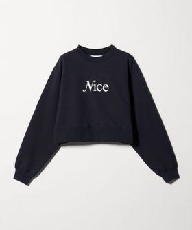 NICE WEATHER/＜NICE WEATHER＞ウィメンズ シグネチャーロゴ クロップド スウェット 2/スウェット / パーカー