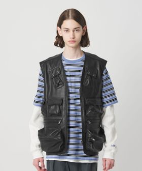 NICE WEATHER/＜NICE WEATHER＞シープレザー カメラベスト/ベスト