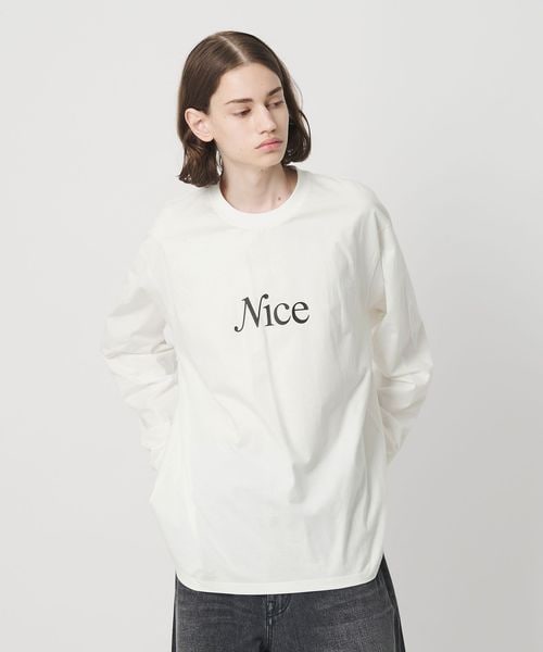 NICE WEATHER/＜NICE WEATHER＞シグネチャーロゴ ロングスリーブTシャツ/Tシャツ / カットソー