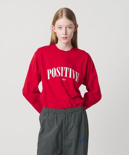 NICE WEATHER/＜NICE WEATHER＞POSITIVE ロングスリーブTシャツ/Tシャツ / カットソー