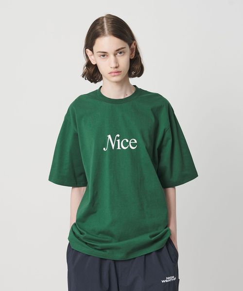 NICE WEATHER/＜NICE WEATHER＞シグネチャーロゴ Tシャツ/Tシャツ / カットソー