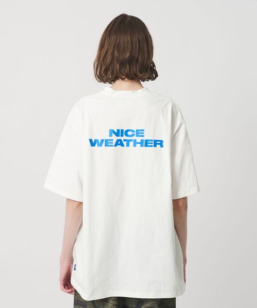 NICE WEATHER/＜NICE WEATHER＞ロゴ Tシャツ 2/Tシャツ / カットソー