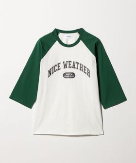 NICE WEATHER/＜NICE WEATHER＞ロゴ ラグランTシャツ/Tシャツ / カットソー