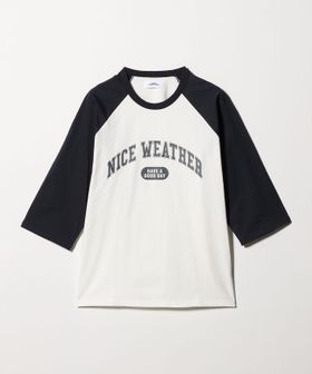 NICE WEATHER/＜NICE WEATHER＞ロゴ ラグランTシャツ/Tシャツ / カットソー