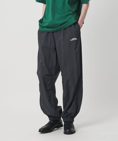 NICE WEATHER/＜NICE WEATHER＞ナイロン トレーニングパンツ/イージーパンツ