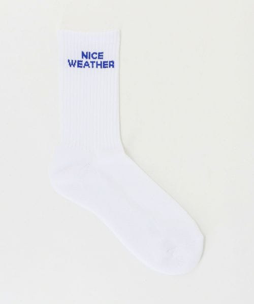 NICE WEATHER/＜NICE WEATHER＞シグネチャーカラー ヨコロゴ ソックス/ソックス / 靴下
