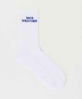 NICE WEATHER/＜NICE WEATHER＞シグネチャーカラー ヨコロゴ ソックス/ソックス / 靴下