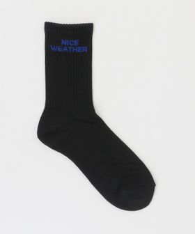 NICE WEATHER/＜NICE WEATHER＞シグネチャーカラー ヨコロゴ ソックス/ソックス / 靴下