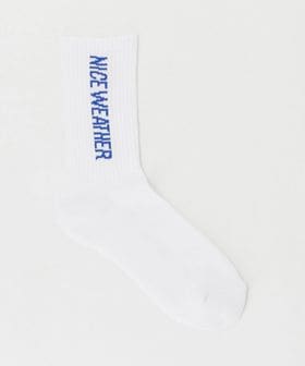 NICE WEATHER/＜NICE WEATHER＞シグネチャーカラー タテロゴ ソックス/ソックス / 靴下