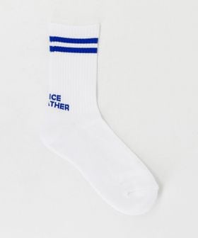 NICE WEATHER/＜NICE WEATHER＞ライン＆ロゴ ソックス/ソックス / 靴下