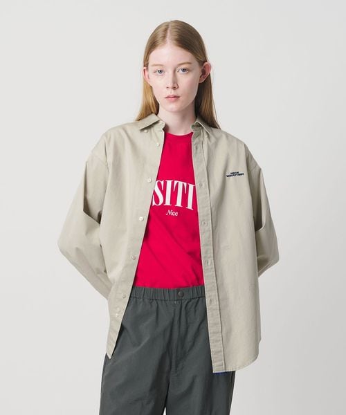 NICE WEATHER/＜NICE WEATHER＞ツイル ボタンダウン シャツ/シャツ / ブラウス