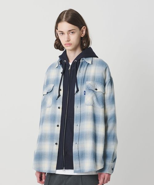 NICE WEATHER/＜NICE WEATHER＞ネルチェック ワークシャツ/シャツ / ブラウス