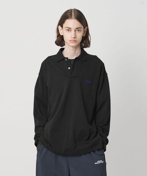 NICE WEATHER/＜NICE WEATHER＞ロゴ ロングスリーブ ポロシャツ/Tシャツ / カットソー