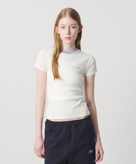 NICE WEATHER/＜NICE WEATHER＞ロゴ フィットTシャツ/Tシャツ / カットソー