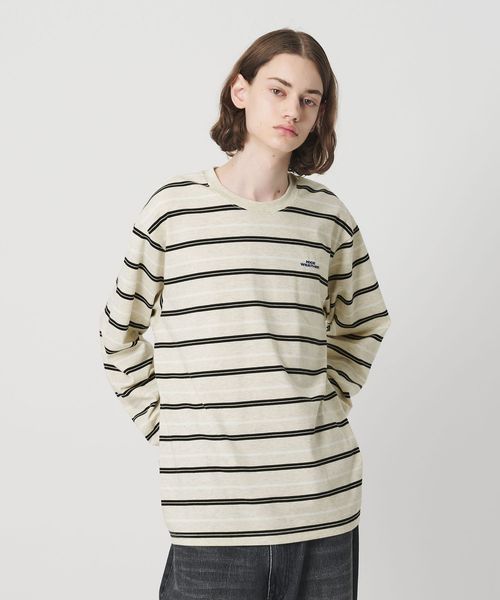 NICE WEATHER/＜NICE WEATHER＞ボーダー ロングスリーブ Tシャツ/Tシャツ / カットソー