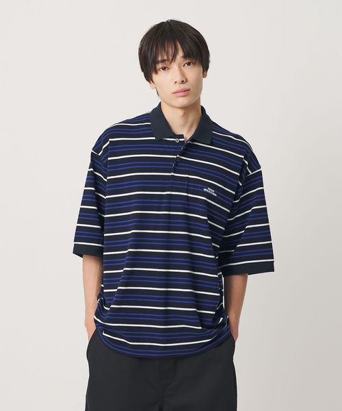 NICE WEATHER/＜NICE WEATHER＞ボーダー ショートスリーブ ポロシャツ/Tシャツ / カットソー