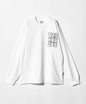 NICE WEATHER/＜YESEYESEE＞ロゴ ロングスリーブ Tシャツ/Tシャツ / カットソー