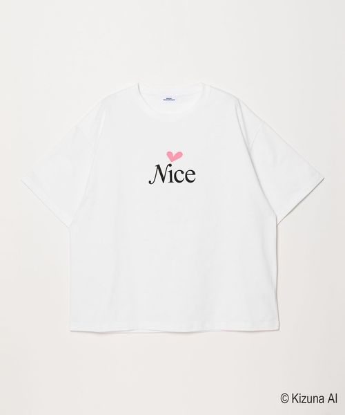 NICE WEATHER/＜Kizuna AI × NICE WEATHER＞ロゴ Tシャツ/Tシャツ / カットソー