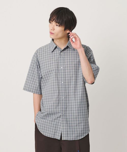 NICE WEATHER/＜NICE WEATHER＞チェックショートスリーブシャツ/シャツ / ブラウス