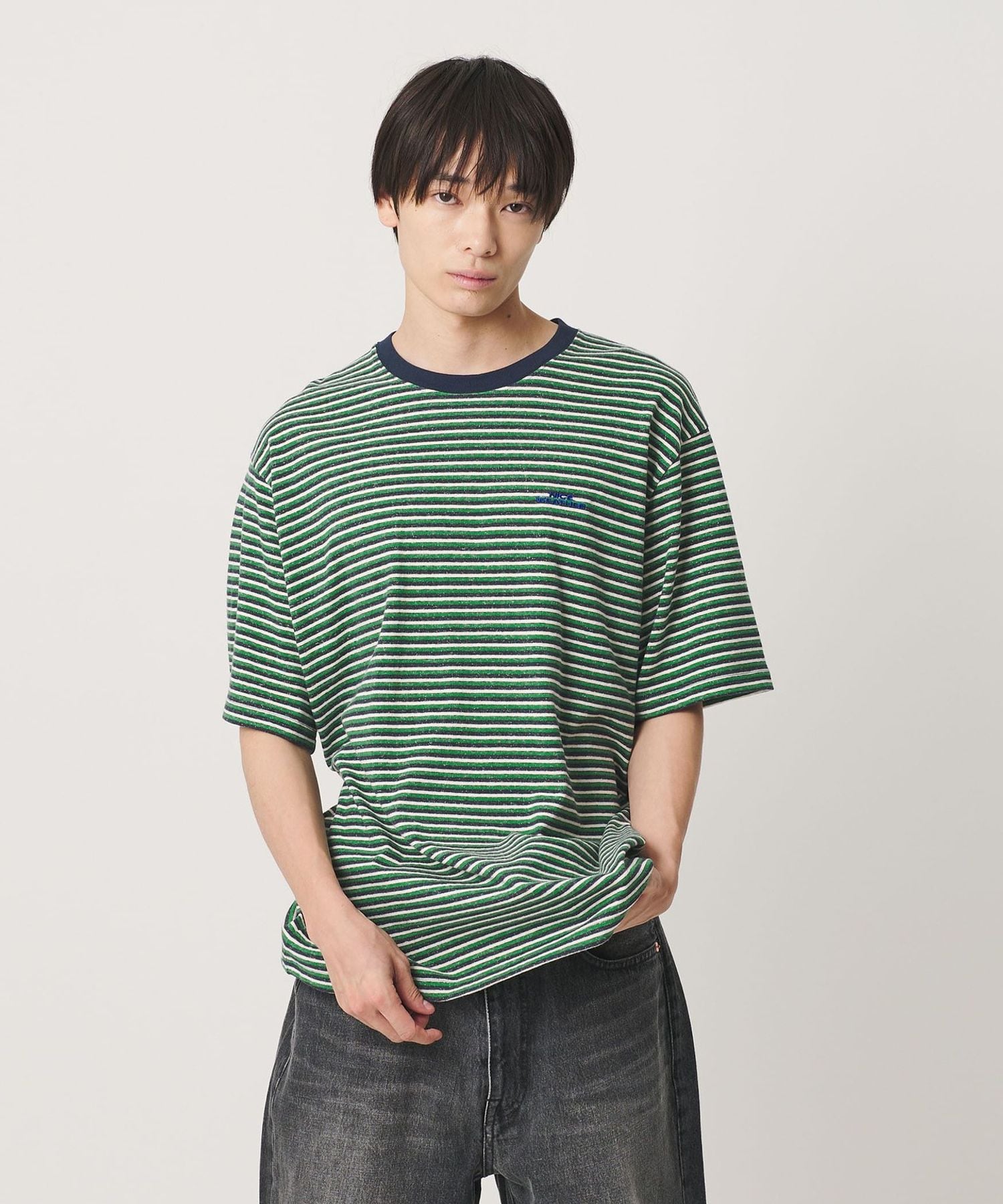 NICE WEATHER＞マルチボーダー Tシャツ