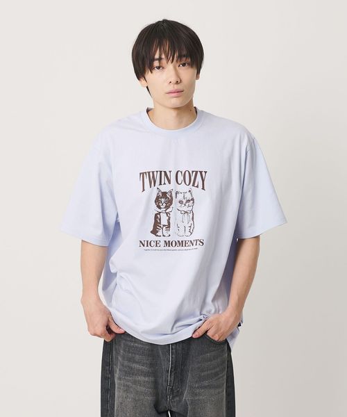 NICE WEATHER/＜NICE WEATHER＞アニマルプリント Tシャツ/Tシャツ / カットソー