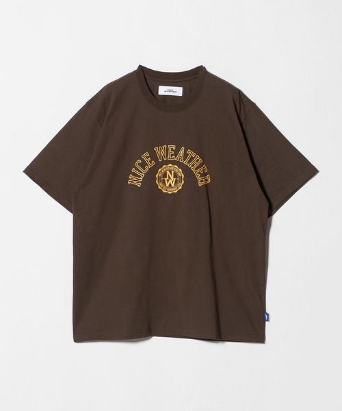 NICE WEATHER/＜NICE WEATHER＞ロゴプリント Tシャツ/Tシャツ / カットソー