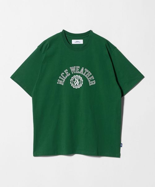 NICE WEATHER/＜NICE WEATHER＞ロゴプリント Tシャツ/Tシャツ / カットソー