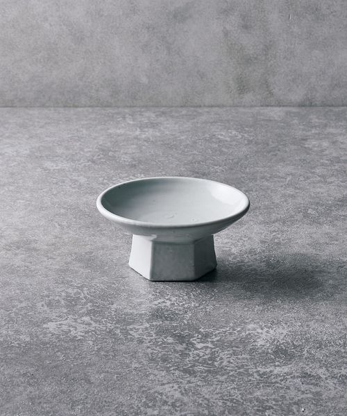 亀田 大介/＜亀田 大介＞白磁5寸6角　高台台鉢/食器 / グラス / カトラリー